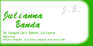 julianna banda business card